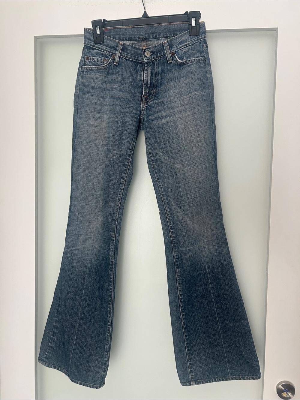 7 for all Mankind blue boot cut jeans 28/25